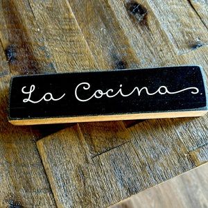 Wooden Kitchen Sign: La Cocina